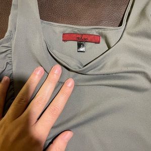 BKE red runched tank